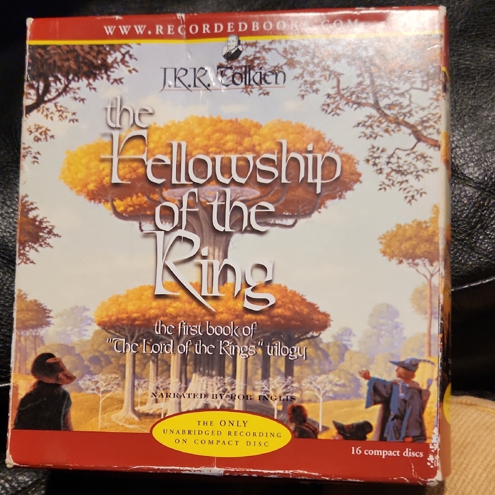 The Fellowship of the Ring Audiobook (J.R.R. Tolkien) - Yellow & Cream Cover